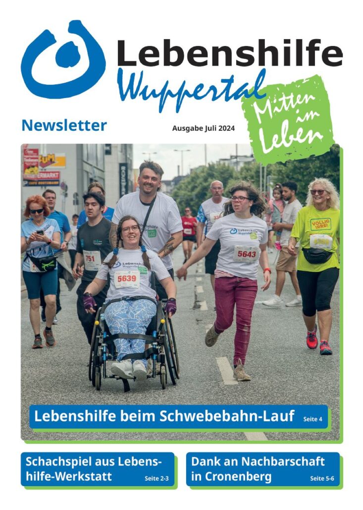 Newsletter Lebenshilfe Wuppertal Ausgabe Juli 2024