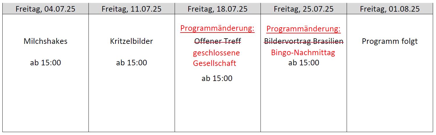 Lebenshilfe Wuppertal_Luisentreff_Programm Juli 2025_Änderung